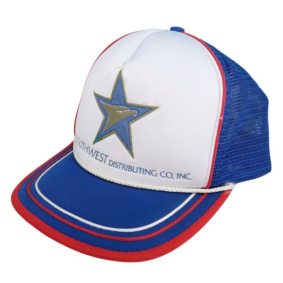 Vintage Southwest Distributing Eagle Trucker Hat by Crown Cap USA - Picture 3 of 6